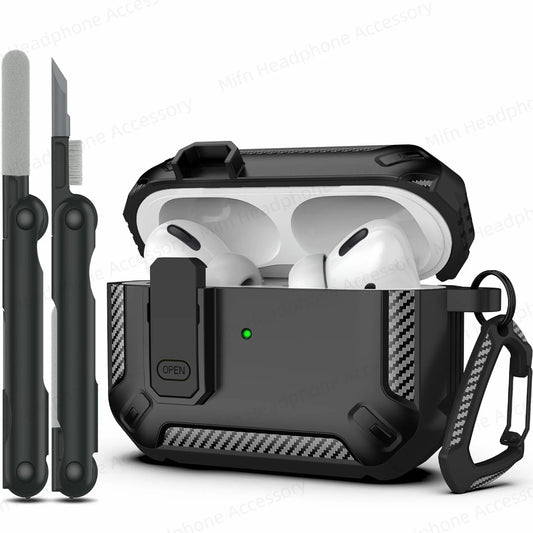 AirPods Pro 2/3 Case – TPU Cover w/ Cleaner Kit, Anti-Fall, 2023 Model